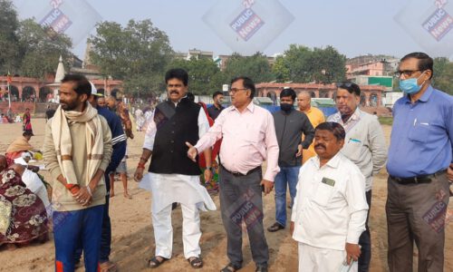 छठ पर्व को लेकर घाटों के निरीक्षण में निटले निगम प्रशासन