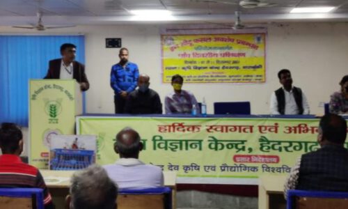 किसानों को फसल अवशेष प्रबंधन व कृषि यंत्रों के प्रयोग की दी गयी जानकारी