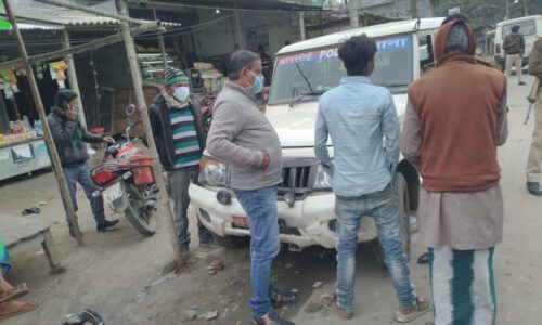 सिओ के नेतृत्व में चला मास्क चैकिंग अभियान