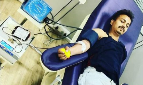 रक्तदान महादान पत्रकार ने खुन देकर कायम की मानवता का मिसाल