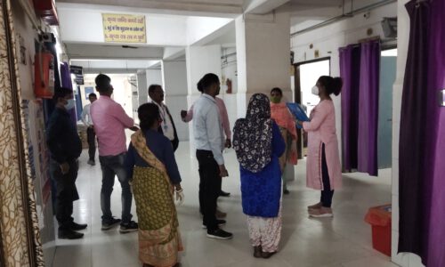 कायाकल्प योजना के तहत अनुमंडल अस्पताल का हुआ निरीक्षण ।