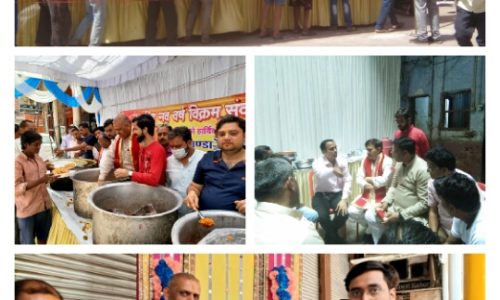 श्याम जी सखा मंडल ने कराया हिन्दू नव वर्ष पर विशाल भंडारे का आयोजन