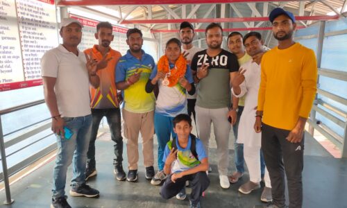 संतोष वेलफेयर फाउंडेशन ने कांस्य पदक विजेता पूनम कुमारी का किया स्वागत