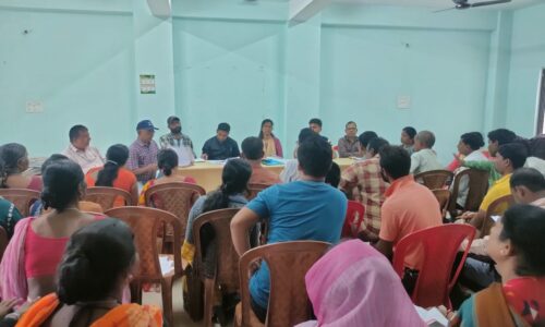 पल्स पोलियो उन्मूलन अभियान को लेकर स्वास्थ्य कर्मियों ने की बैठक दिया निर्देश ।