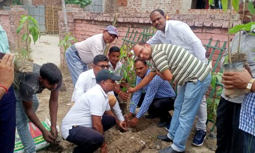 विश्व पर्यावरण दिवस के अवसर पर पौधरोपण कर पर्यावरण संतुलन के लिए वृक्ष सुरक्षा का किया संकल्प