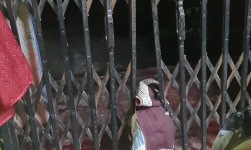 बारसोई नपं मुख्य पार्षद के घर का मुख्य दरवाजा अज्ञात अपराधियों ने तोड़ने का किया प्रयास पुलिस छानबीन में जुटी