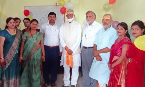 किड्स वंडरलैंड स्कूल में कंप्यूटर कक्ष का किया गया उद्घाटन