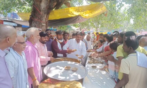 ब्राह्मण जागरूकता समिति ने भंडारे का आयोजन किया