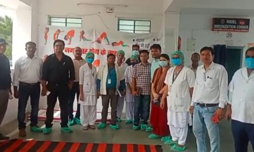 कायाकल्प की टीम ने सामुदायिक स्वास्थ्य केंद्र का किया औचक निरीक्षण