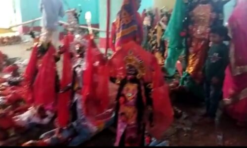 प्राणपुर प्रखंड के सहजा पकड़ीया में काली पूजा समारोह के लेकर भव्य मेले का किया आयोजन