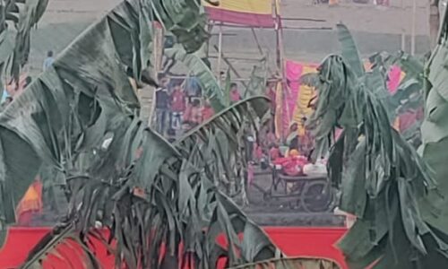 मौलानापुर में छठ घाट निरीक्षण में लगाए गए वॉच टावर बनी शोभा की वस्तु ।