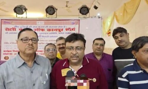 रोटरी क्लब ऑफ कानपुर शौर्य द्वारा श्री महावीर विकलांग सहायता समिति निशुल्क कृत्रिम अंगों का वितरण