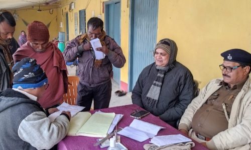 थाना प्रांगण में जनता दरबार का हुआ आयोजन।