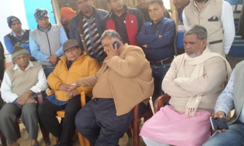 दिघरी में मृतक के परिजनों से मिलने पहुंचे जाप सुप्रीमो पप्पू यादव ।
