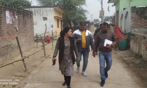 नगर पंचायत बख्शी की अधिशासी अधिकारी ने विभिन्न वार्डों का किया अचौक निरीक्षण ।