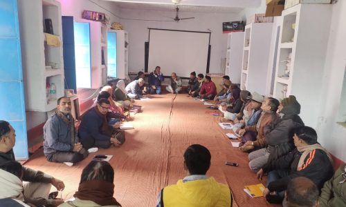 बीआरसी भवन में मासिक गुरु गोष्ठी का हुआ आयोजन ।