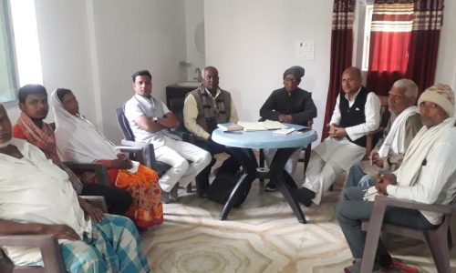 गोगा विकास समिति में समिति के संस्थापक सदस्य को दी गई श्रद्धांजलि ।