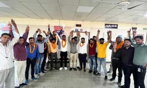 लखनऊ केजीएमयू में संविदा कर्मचारी संघ की नई कार्यकारणी का गठन ।