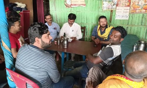 आगामी महारामवनमी को लेकर निकलने वाली शोभायात्रा को लेकर हुई बैठक ।