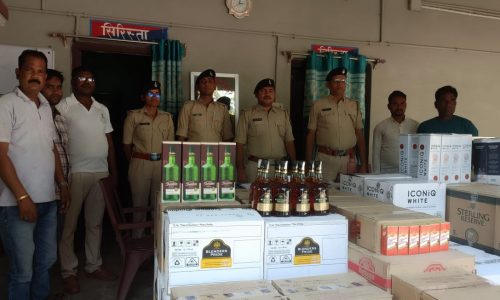 848 लीटर विदेशी शराब के साथ चालक गिरफ्तार ।