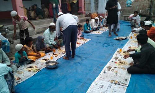 जाफरगंज में दावते इफ्तार का हुआ आयोजन