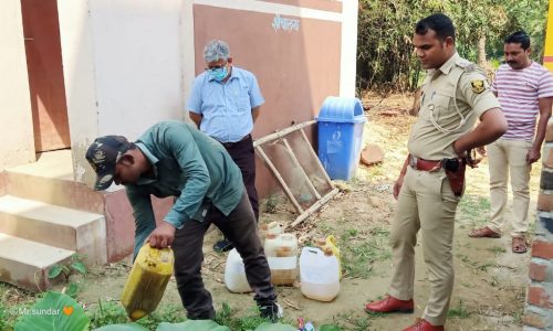 29 लीटर देसी शराब किया गया नष्ट।