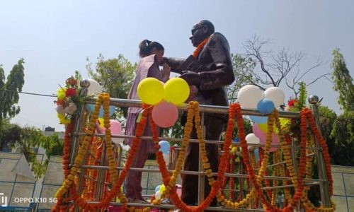 भीमराव अम्बेडकर की जन्म जयंती में श्रद्धा पूर्वक  किए गए याद ।