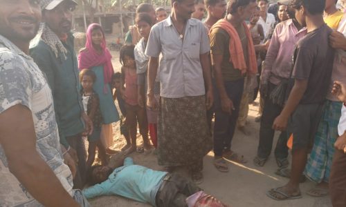 हाईवा ने जुगाड़़ गाड़ी को मारी टक्कर, चालक जख्मी