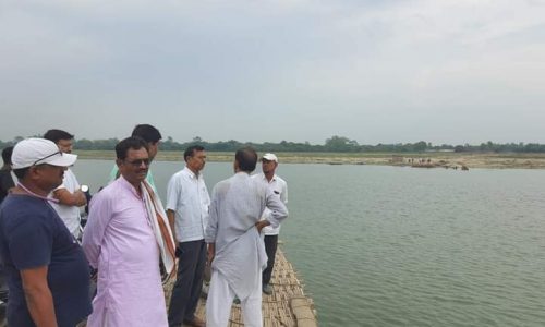 मनिहारी गंगा कटान में 550 मीटर कटावरोधी कार्य अत्यावश्यक  – बिधायक