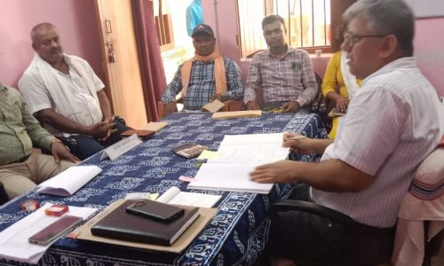 स्वच्छता अभियान को लेकर बीडीओ ने की बैठक ।