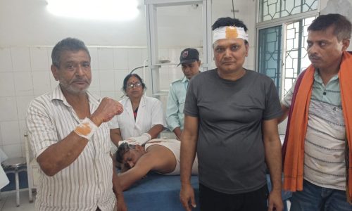 भूमि विवाद को लेकर दो पक्षों में मारपीट ।