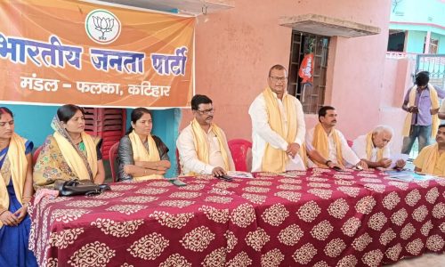 भाजपा मंडल कार्यसमिति कि हुई  बैठक ।