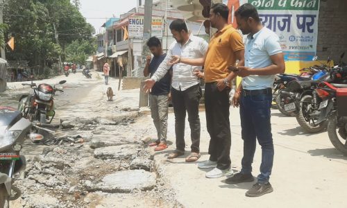 उप मुख्य पार्षद ने नाला निर्माण में अनियमितता बरतने को लेकर डीएम से  किया उच्च स्तरीय जांच की मांग।