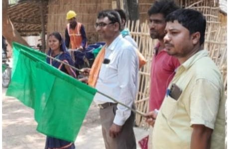 धुरीयाही में घर घर कचरा संग्रह कार्य हुआ प्रारंभ।