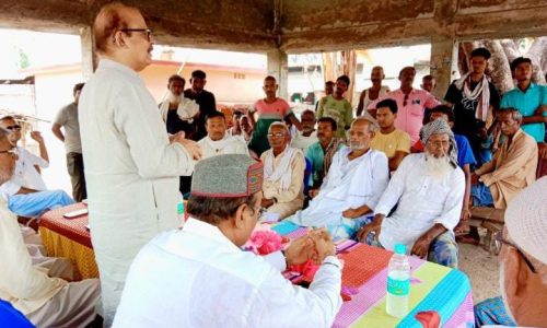 कांग्रेस राष्ट्रीय महासचिव ने क्षेत्र का किया भ्रमण।