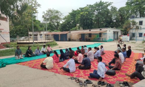 अंतराष्ट्रीय योग दिवस के अवसर पर प्रखंड में योग शिविर का हुआ आयोजन।