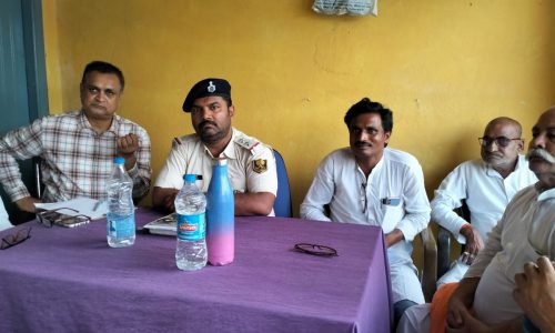 बकरीद पर्व को लेकर  शांति समिति की हुई बैठक ।