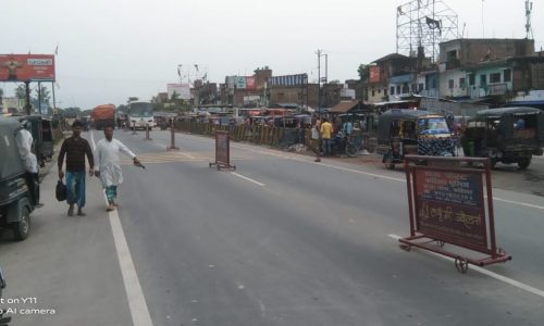 गेड़ाबाड़ी बाजार में लोगों जाम की समस्या से मिला निजात ।