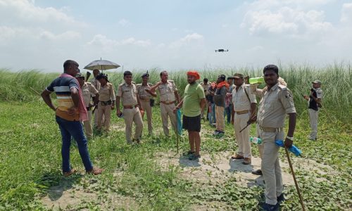 लापता ड्रोन की बरामदगी से पुलिस व उत्पाद विभाग ने ली राहत की सांस ।