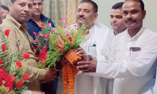 जल संसाधन मंत्री का कार्यकर्ताओं ने किया भव्य स्वागत।
