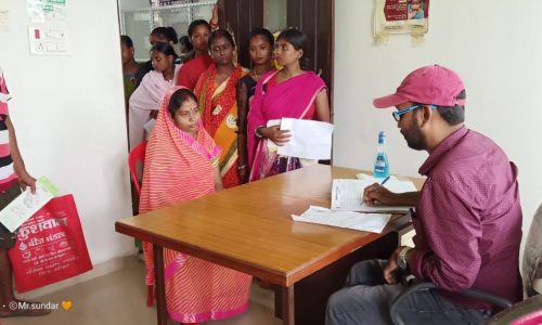 40 प्रसव पूर्व गर्भवती महिलाओं का हुआ स्वास्थ्य जांच।