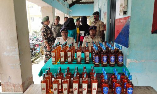 66 बोतल विदेशी शराब के साथ दो शराब तस्कर  गिरफ्तार।