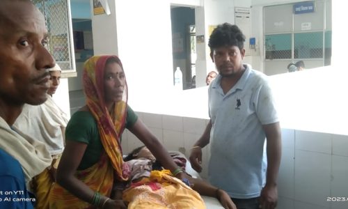 ठनका गिरने से एक युवती गंभीर रूप से घायल।