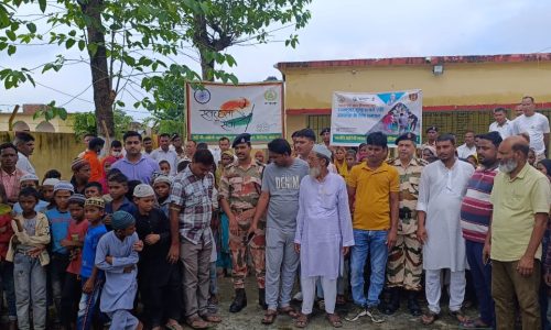 आईटीबीपी के जवानों ने चलाया स्वच्छता अभियान ।