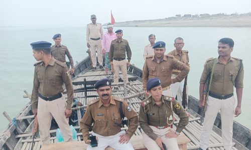 अपराध नियंत्रण को ले दियारा क्षेत्रों का दौरा
