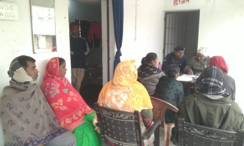 भूमि विवाद निपटारा हेतु थाना प्रांगण में जनता दरबार का हुआ आयोजन‌