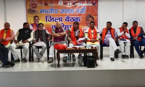 भाजपा ने किया जिलास्तरीय  संगठनात्मक बैठक