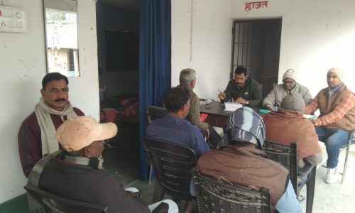 रौतारा थाना प्रांगण में जनता दरबार का आयोजन किया गया