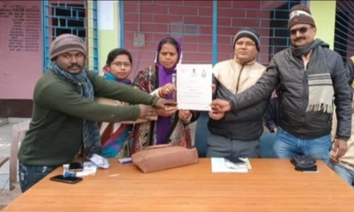 रामपुर पंचायत भवन प्रांगण में विकसित भारत संकल्प यात्रा कार्यक्रम का हुआ आयोजन