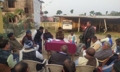 प्राणपुर थाना परिसर में सरस्वती पूजा को लेकर शांति समिति कि बैठक आयोजित की गई